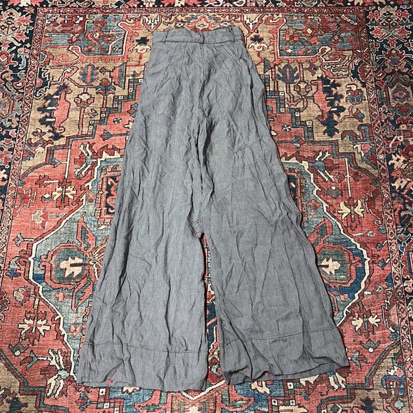 NWOT MATTHEW BRUCH Wide Leg Pleated Pant in Black Houndstooth size 1 / Small - Picture 10 of 10